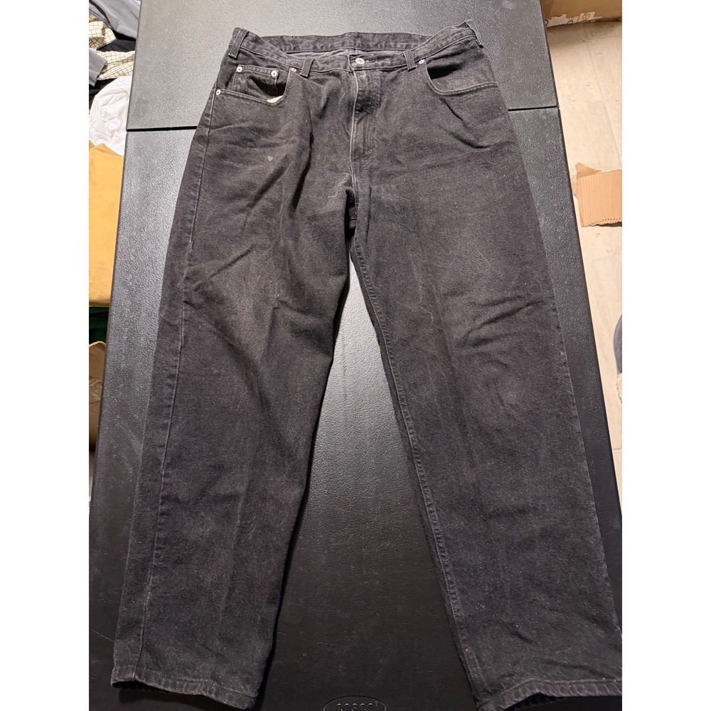 Vintage County Seat Nuovo Jeans Mens 36x30 Black Denim Made in USA 1994 33644
